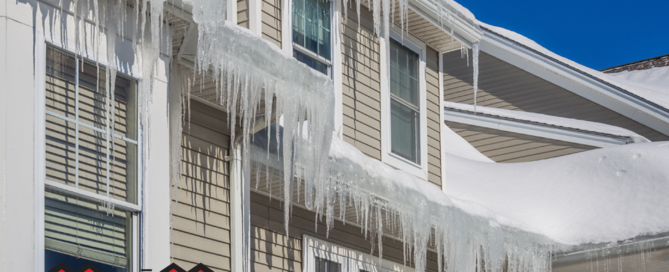 Icicles On Roofs Cause Damage