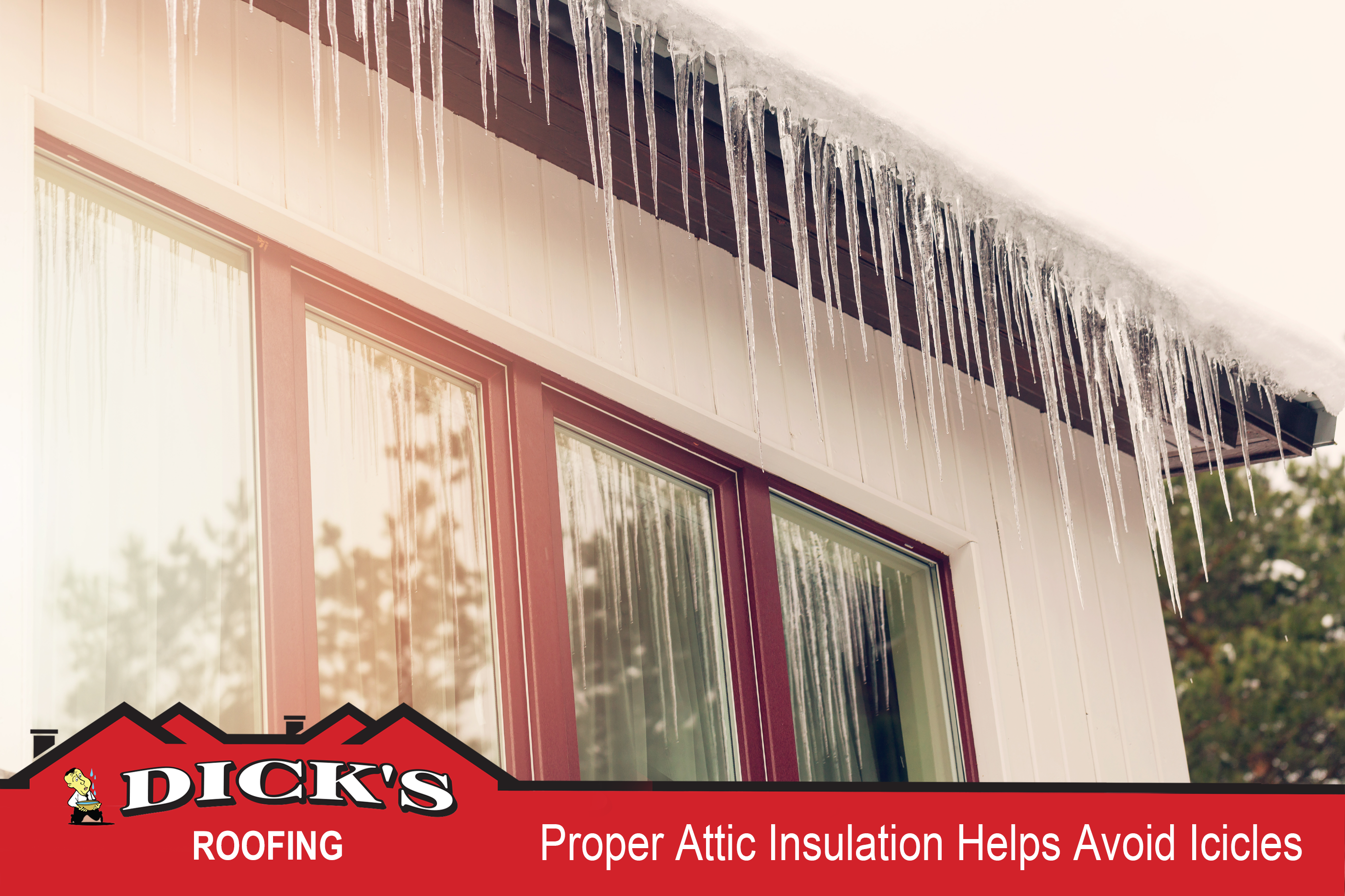 Proper Attic Insulation Helps Avoid Icicles