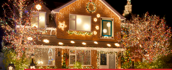 House Holiday Decorations | Dick's Roof Repair