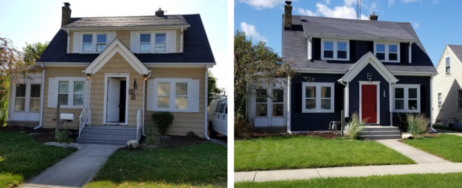 Siding Before And After | Dicks Roofing