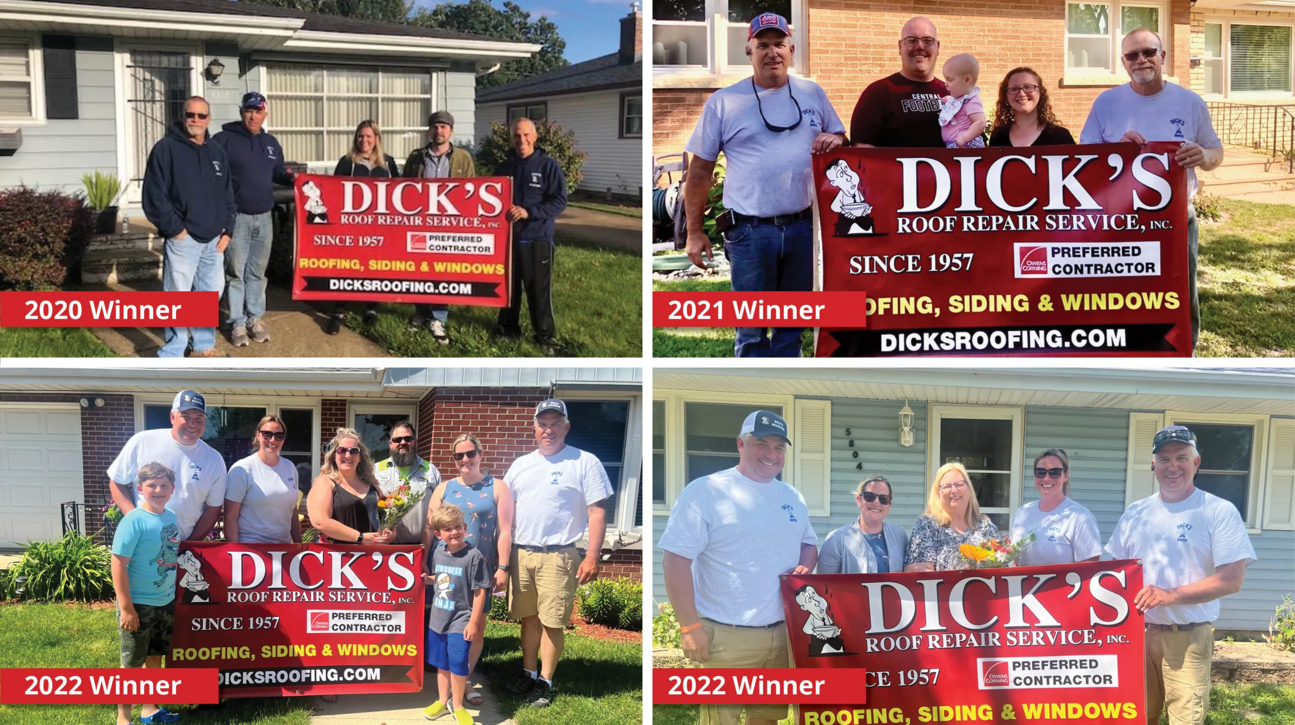 Dicksroofwinners Collage